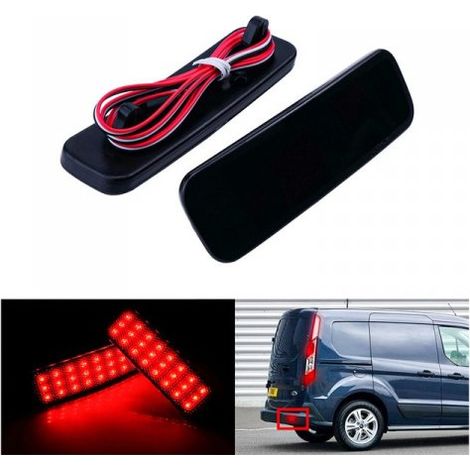 Kit 2 Fanali Posteriori A Led Nero Fume Per Ford Transit Tourneo Custom Courier (1/4)