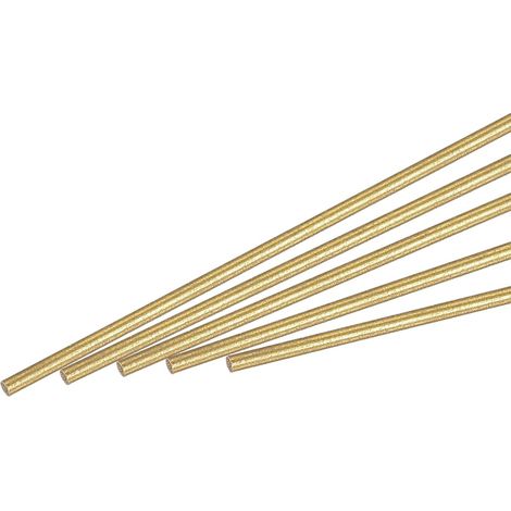 Brass Solid Round Bar 1.2 mm Diameter 300 mm L Round 10 Pieces (1/5)