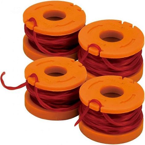 Bobine de rechange pour coupe-bordures automatique, bobine de fil de qualité supérieure, forme aérodynamique pour une friction réduite et une efficacité de coupe accrue, centrifuge (1/4)
