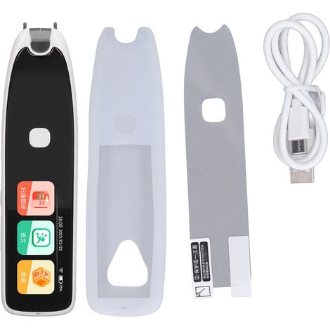 Lecteur de traduction scanner de langues étrangères stylet dictionnaire écran tactile rechargeable blanc (1/5)