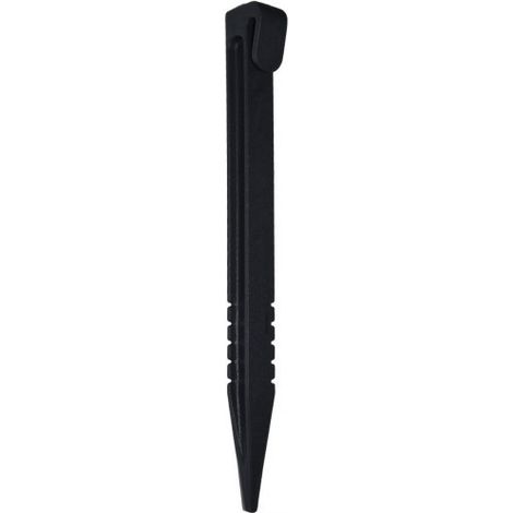 Lot de 12 Piquets pour bordure de jardin plastique ECOFIRST - Noir 26,5 cm (1/2)
