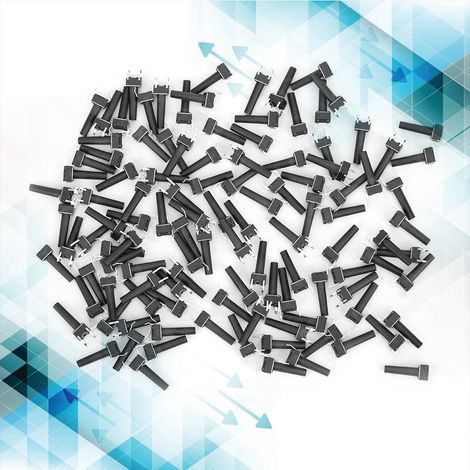 100 Stück Momenttaster, Industriezubehör, hohe Empfindlichkeit, DIP 6 x 6 x 17 mm (1/5)