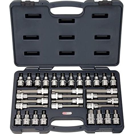 Set di bussole Chrome+, 32 pezzi, 1/2" KS Tools (1/3)
