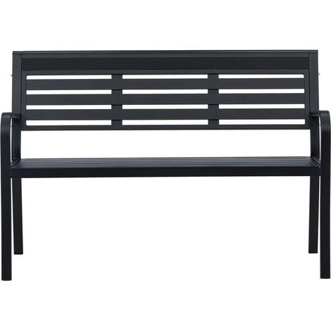 Elvas banc de jardin noir. (1/5)