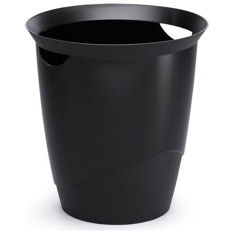 Cubo de papel Durable TREND negro 16 litros