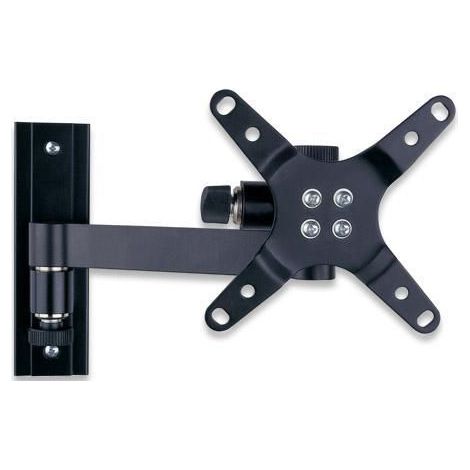 Supporto a muro inclinabile per TV LED LCD 13-30'' con 2 snodi nero - TECHLY (1/4)