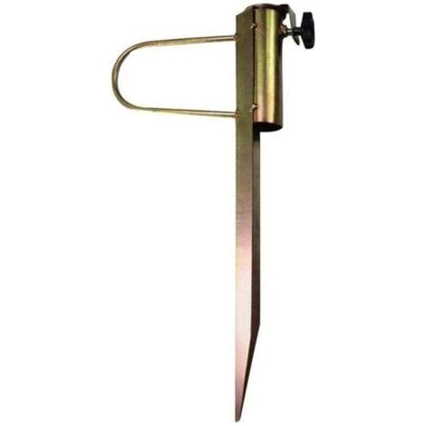 Beach Umbrella Base, Heavy Duty Metal Stand, Ground Insert, Flag Pole, Sand/Grass Holder, Patio Umbrella Anchor Stake, Flag Pole, Fishing Rod (1/4)