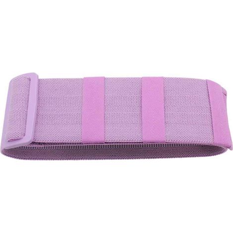 Bande de résistance ajustable en tissu respirant gris, anti-glissante, pour fitness, musculation et renforcement des fessiers
