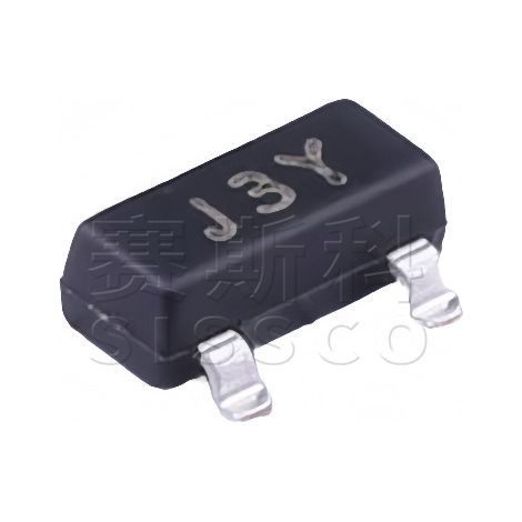 JCET/Changjing liefert direkt S8050 J3Y NPN-Transistor-Bauteilchips mit geringem Stromverbrauch im SOT-23-Gehäuse, 5 Stück pro Lieferung.