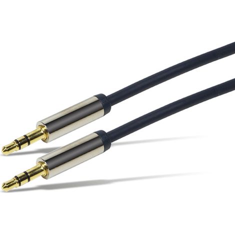 Câble jack LOGILINK CA10500, 5 m, bleu