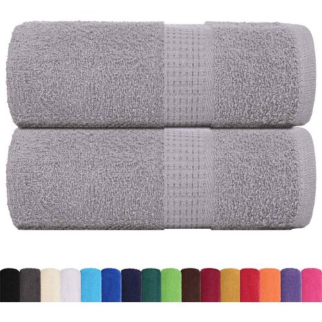 Wash Towels 2 pcs FROGN Grey 30x30 cm 100% Cotton vidaXL