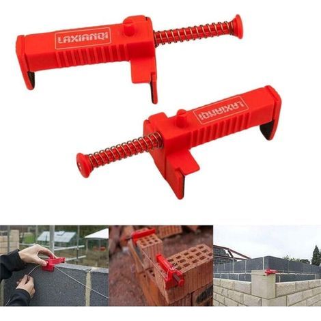 Brique Doublage Outils de Mesure de nivellement de Brique de Coureur pour lingénierie des maçons(Taille d'ouverture: 9 à 12 cm) (1/5)