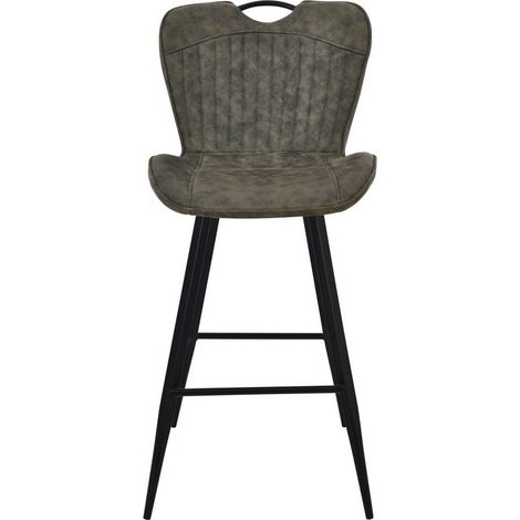 Mala Bar Fabric Chair (Set of 2) - Metal/Fabric - L61 x W50 x H107 cm - Green