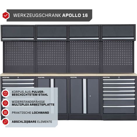 FEISTOS Werkstatteinrichtung Apollo 16  Metall Werkstattschrank (1/5)