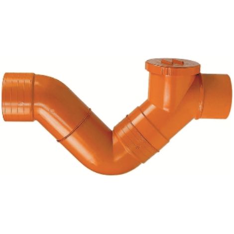 Sifone firenze orizzontale 1 tappo  Diam. 100senza