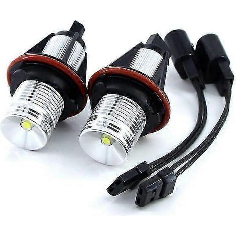 2 ampoules LED Angel Eyes pour feux de position (compatibles avec BMW E39, E53, E60, E61, E63, E64, E65, E66, E87, 525i, 530i, Xi, 545i et M5).