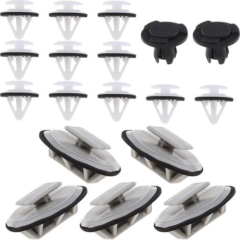 1 Set Complet Clips Plastique Garniture Pièces Bas de Caisse Compatible avecMazda 3 BL (2008-2013) Mazda 6 GH (2007-2012) (1/5)