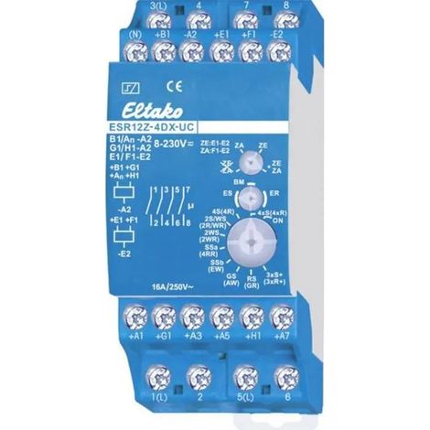 Eltako ESR12Z-4DX-UC Interruptor de escalera 4 Contactos 8A 2000W