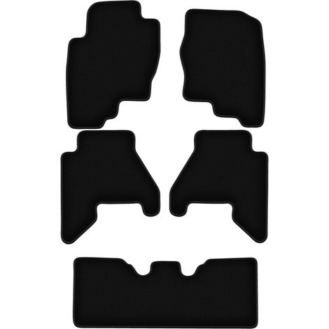 Schwarze Velours-Fußmatten für den Nissan Pathfinder R51 SUV (2004-2014) (1/5)