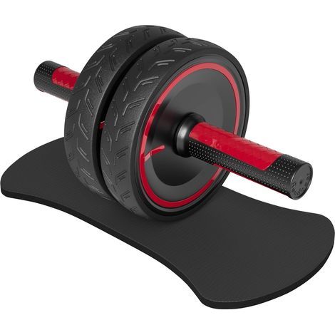 Roue Abdominale-Ab Roller Wheel-Roulette Abdominaux-Rouleau Abdo, Abdos Musculation Appareil de Sport Fitness pour Exercices Abdominaux pour la Maison, la Salle de Sport, Le Fitness(Tapis Rembourré) (1/5)