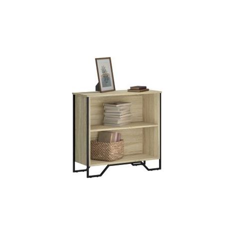 Bibliothèque chêne sonoma 80x31x74,5 bois d'ingénierie (1/5)