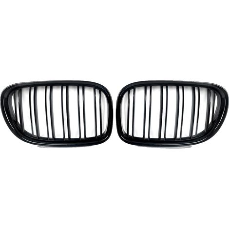 Parrilla delantera estilo M, compatible con sedanes de lujo 2009-2015, negro brillante. (1/2)