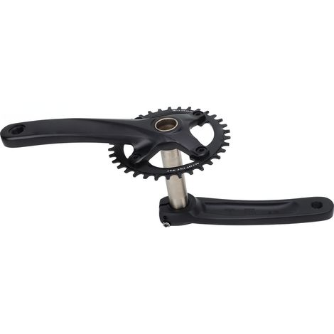 Bolany Kurbelgarnitur für Mountainbikes, mit integriertem Hohlkettenblatt, schwarz, 34 Zähne, aus Aluminiumlegierung. (1/5)
