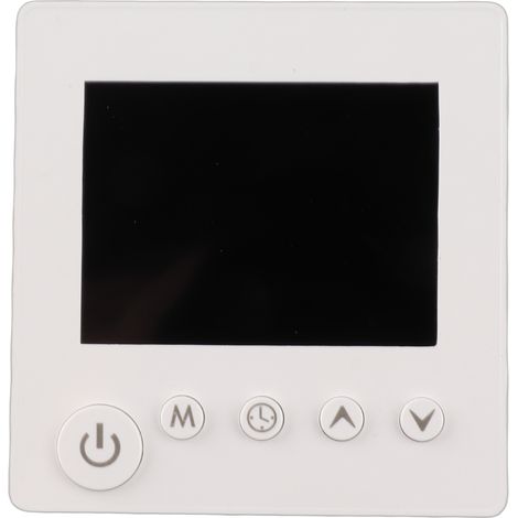 Thermostat mural intelligent programmable avec capteur NTC, écran LCD et boutons tactiles, chauffage au sol, thermorégulateur numérique pour chambre à coucher. (1/5)
