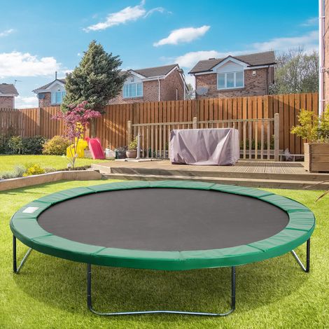 Bordure de trampoline de 366 cm de large, résistante aux déchirures et aux UV, hydrofuge, accessoire de trampoline, protection des bords, filet de sécurité, pièces détachées pour trampolines de jardin (1/5)