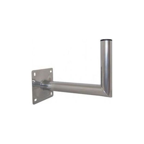 Bras coude L déport 35 cm en Alu fixation murale pour antenne parabolique
