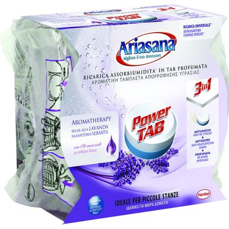 Ricarica ariasana power tab micro fragranza lavanda - gr.300 - 12 pz