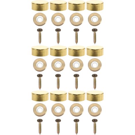 Vis et capuchons décoratifs en cuivre doré 12 mm pour (1/5)