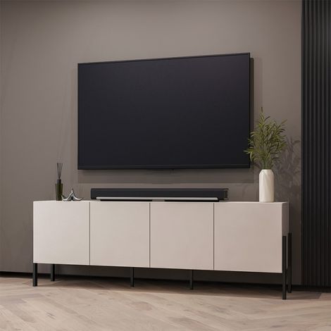 Mueble TV 4 puertas 200 cm Bérénice Cachemira (1/5)
