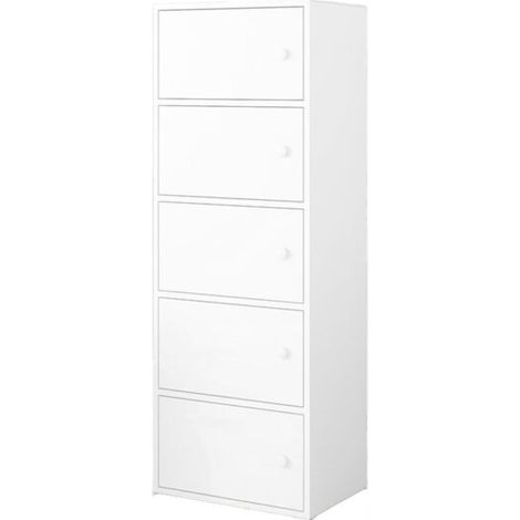 Armadio, bianco 40x24x127 cm