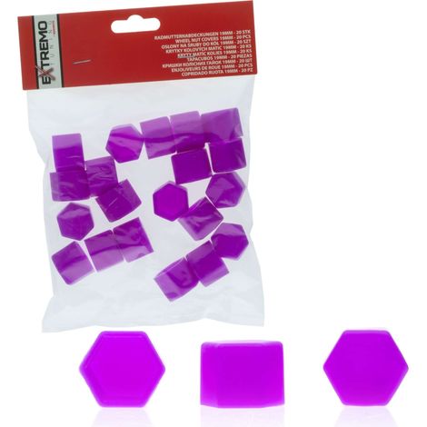 Tapas de silicona para tornillos de 19 mm EPTUNING046 - tapas moradas (1/4)
