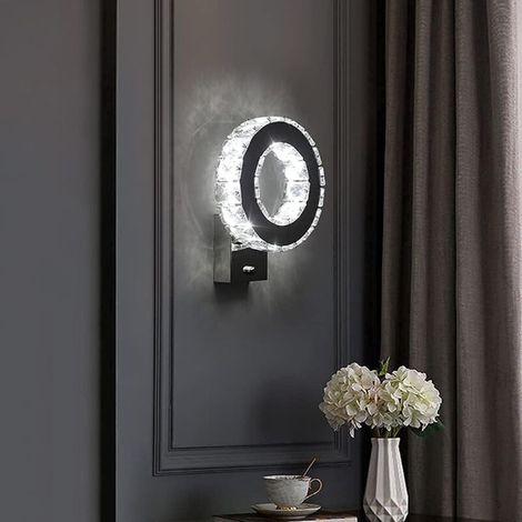 Applique Murale Cristal K9 LED 16W - Blanc Froid - Salon, Chambre à Coucher, Couloir (1/5)