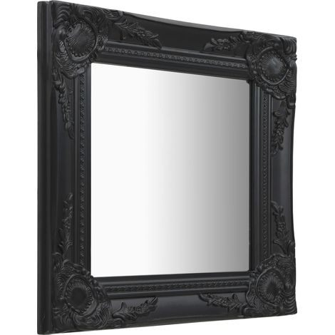 Maison Exclusive - Specchio da Parete Stile Barocco 40x40 cm Nero