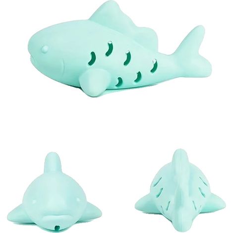 Giocattolo interattivo da masticare, in silicone resistente, ideale per piccoli animali, colore verde, 1 pezzo. (1/2)