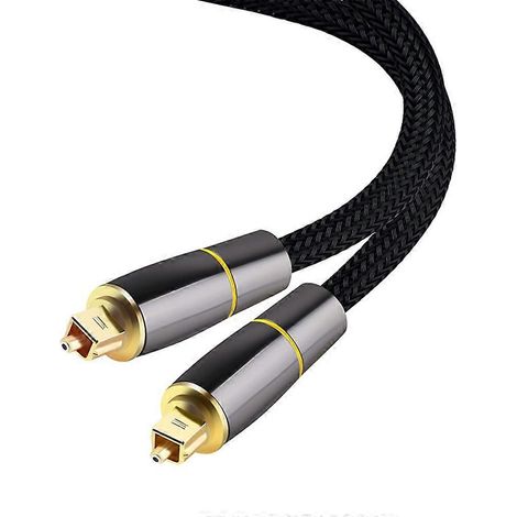 Câble audio numérique à fibre optique de 3 mètres, sortie SPDIF, son 5.1, connexion TV/DVD, connecteurs plaqués or 24 carats. (1/5)