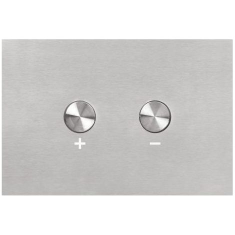Plaque de commande WC 3/6L double débit – Pneumatique – Inox brossé – Dimensions 145 x 215mm – Pour installations sanitaires – OLI (1/2)