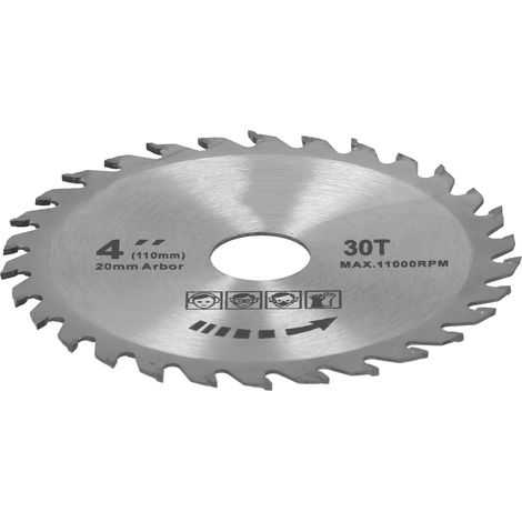 Lot de 2 disques de scie circulaire 4x30T pour le travail du bois, pour la menuiserie et le bricolage, 105 mm (1/5)