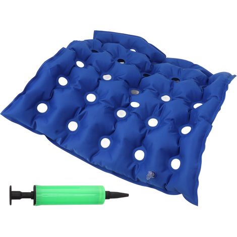 Coussin d'air gonflable pour fauteuil roulant et bureau, en PVC ventilé avec pompe intégrée (1/5)