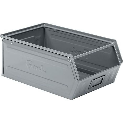STAHLBEHÄLTERmm B=300 T=500 H=200 Gr. 4 Grau Ral7000