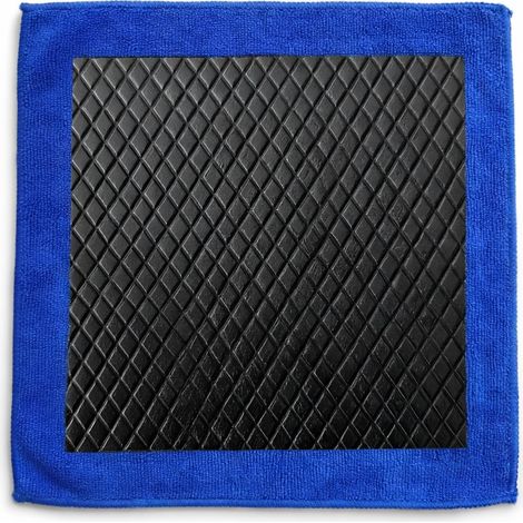 Chiffon d'argile à losanges bleu (1/5)
