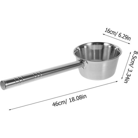 Pentola da cucina in acciaio inox da 1 litro con manico 16 (1/3)