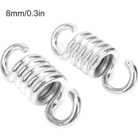 25-26 2 pièces Ressort de 8 mm pour balancelle de porche suspendue, hamac-fauteuil suspendu robuste, crochets pivotants doubles (1/4)