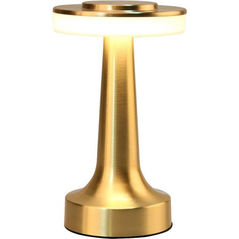 Lampe de table tactile LED à 3 niveaux de luminosité, idéale pour une utilisation comme lampe de chevet, bureau, salon ou élément décoratif.-AquaForge (1/4)