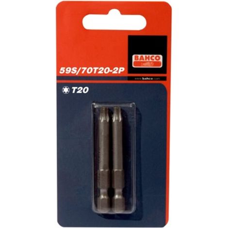CARTON DE 2 PUNTAS 1/4 TORX30 70MM - BAHCO