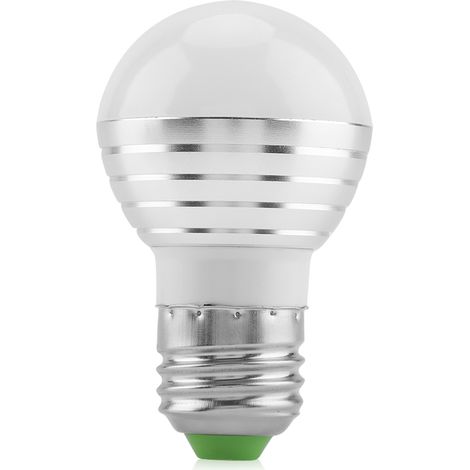 Ampoule LED E27 3W RGBW 16 couleurs changeantes avec télécommande (1/5)