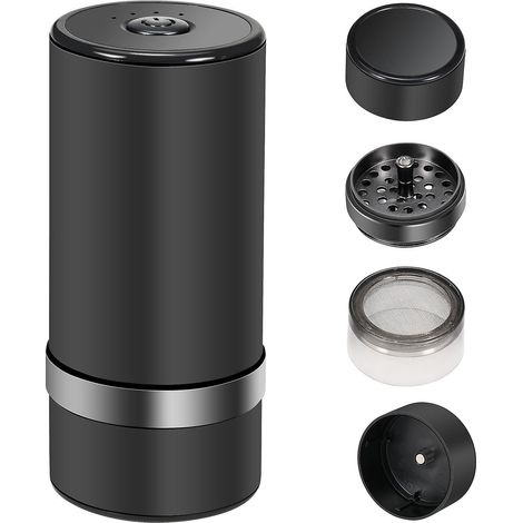 Elektrische Kräutermühle mit großem Fassungsvermögen, USB-wiederaufladbare, multifunktionale Gewürzmühle für getrocknete Kräuter